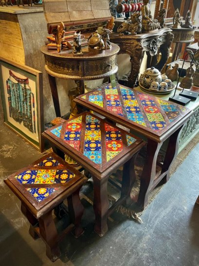 STB9 3 Levels Table Set Tiles Top