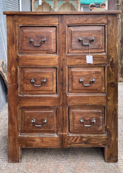 Solid Wooden Chest 6 Drawers