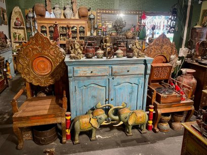 Indian Wooden Chairs Set of 2