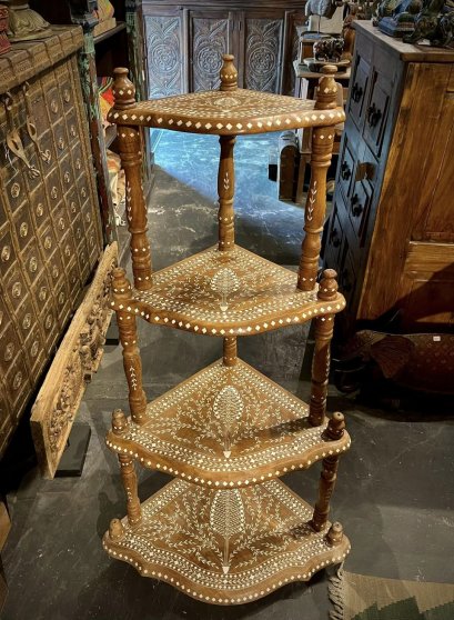 BRT19 Rare Inlaid Wooden Rack