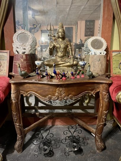 CL40 Classic Carved Solid Wooden Console Table