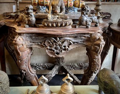 CL42 Fine Solid Carved Console Table Antique Finishing