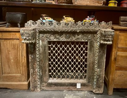 CL76 Low Console Table with Wrought Iron