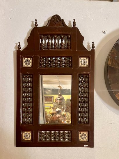 MR118 Egyptian Traditional Wooden Mirror
