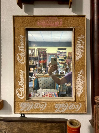 MR128 Vintage Canvas Wall Mirror