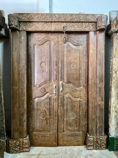 Classic British Colonial Solid Wood Door