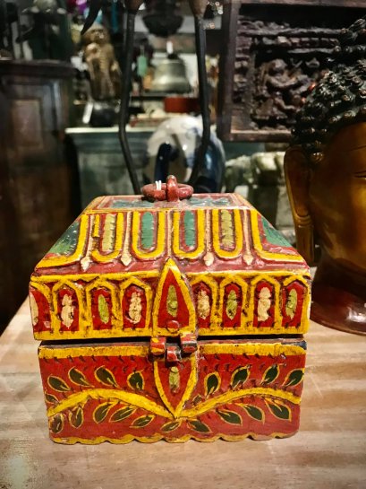 Small Painted Wooden Box