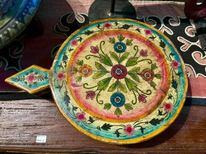 Painted Solid Wood Round Board