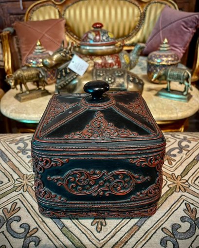 Burmese Antique Lacquer Box