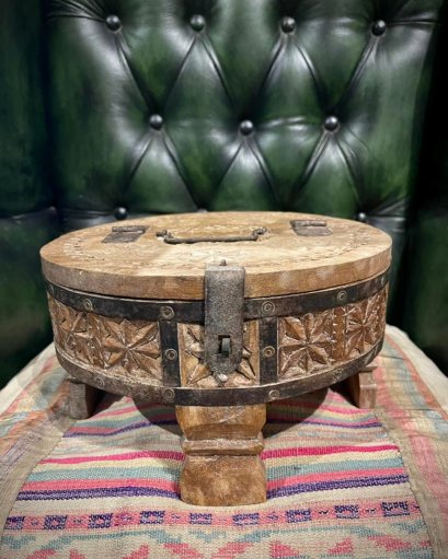 DCI47 หีบไม้เก็บของทรงกลมขนาดเล็ก