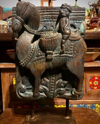 DCI77 ไม้ชิ้นหนาแกะสลักอูฐอินเดีย