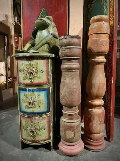 DCI115 Hand Painted Green Drawers