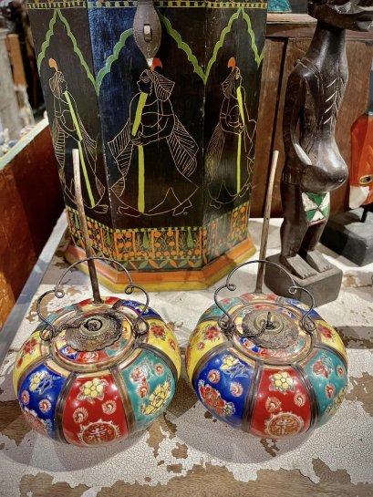 DCI130 Colorful Opium Pipe Pumpkin Set of 2