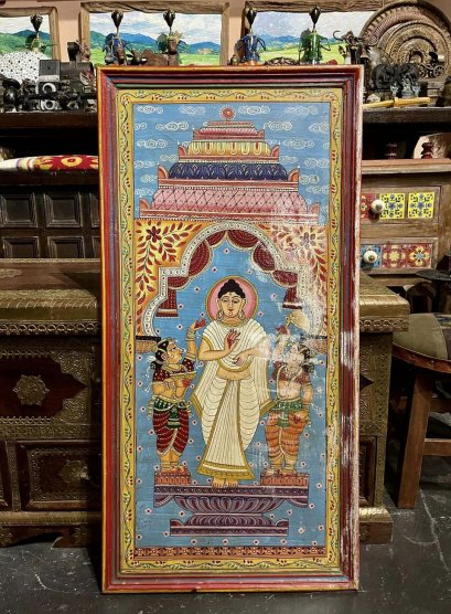 Hand Painted Buddha Art Frame