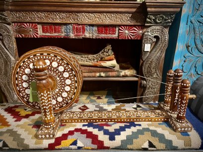 DCI208 เครื่องปั่นด้ายด้วยมือฝังกระดูกอูฐ