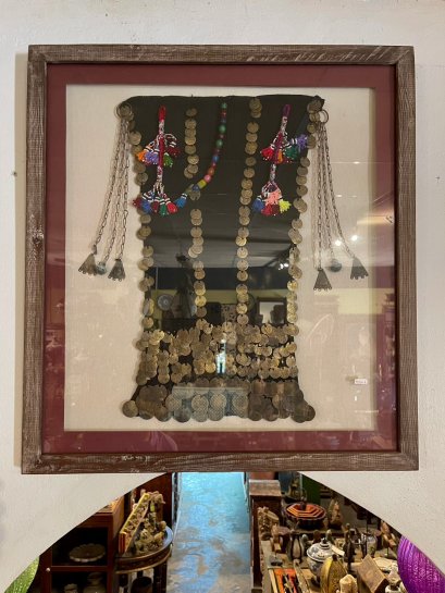 DCI216 เครื่องประดับอาระบิคเบดูอินในกรอบแขวนผนัง