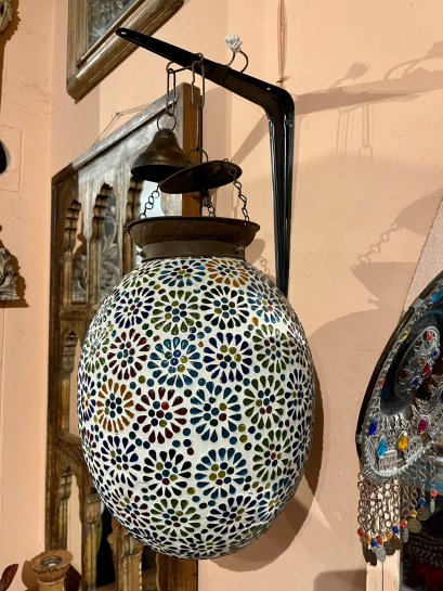 Colorful Glass Hanging Lamp