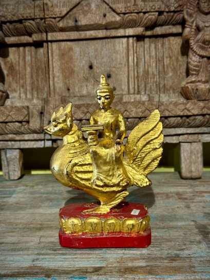 Burmese Angel Golden Statue