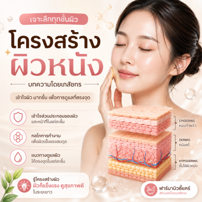โครงสร้างผิวหนัง บทความโดยเภสัชกร