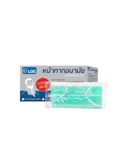 Mask หน้ากากอนามัย สายคล้องแมสแบบกลม แบบแบน 50 ชิ้น