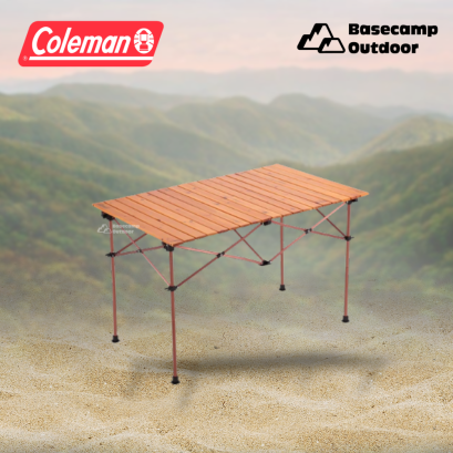 Coleman JP Natural Wood Roll Table Vintage