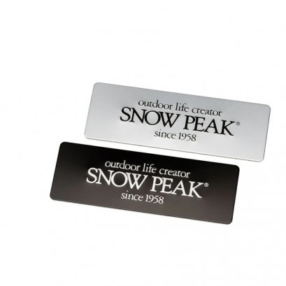 Snow Peak Limited Metal Logo Sticker Set Letter FES-158