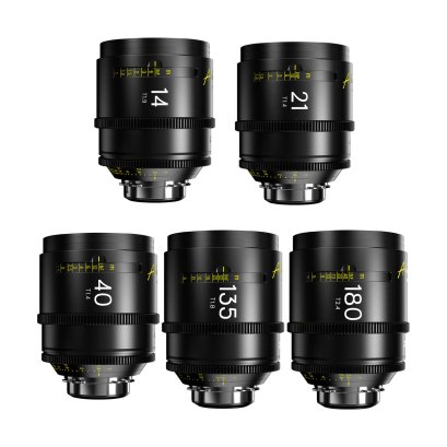 DZOFilm Arles FF/VV Prime Cine 5-Lens 14/21/40/135/180mm Set (ARRI PL)