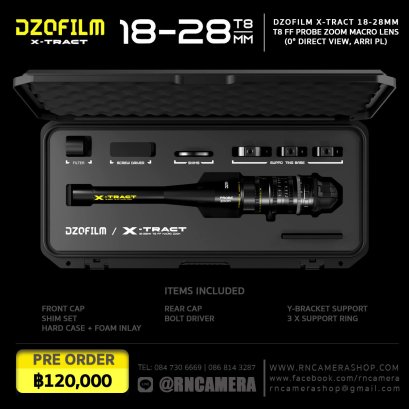 DZOFILM X-tract 18&ndash;28mm 0&deg; (PL / Metric)