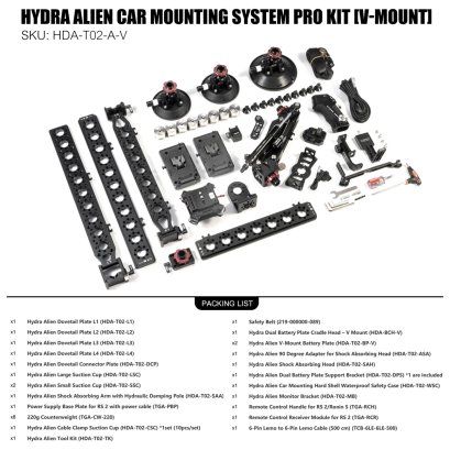 TILTA Hydra Alien Car Mounting System Pro Kit [V-MOUNT]