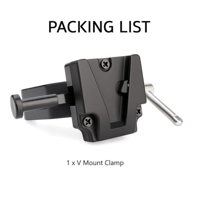 V-MOUNT PLATE WITH CLAMP FOR LIGHT STAND