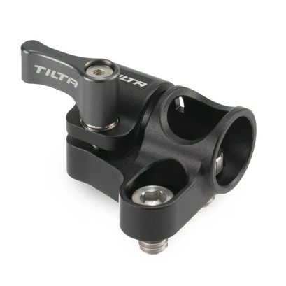 TILTA 15mm Rod Holder to Dual 1/4″-20 Adapter – Black