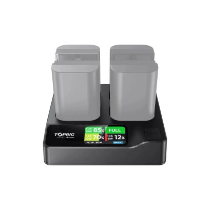 Accsoon TOPRIG 4-Bay LP-E6 Fast Charger
