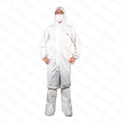 Tplus Medical PPE ชุดคลุมทางการแพทย์ป้องกันน้ำ Coverall