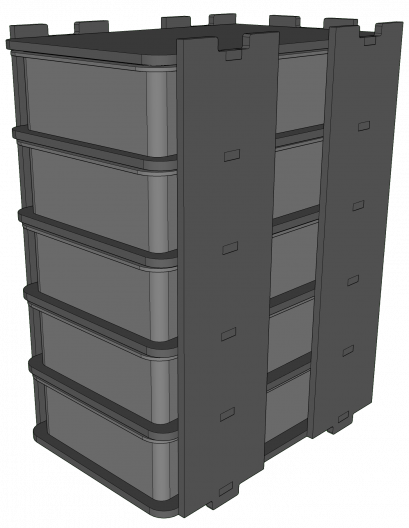 ชั้นเพาะงู 10ลิตร 5 ช่อง