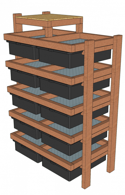 ชั้นเพาะหนูแรท 10 ช่อง