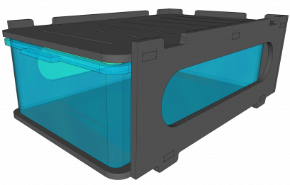 ชั้นเพาะงู 20ลิตรแบบเดี่ยว