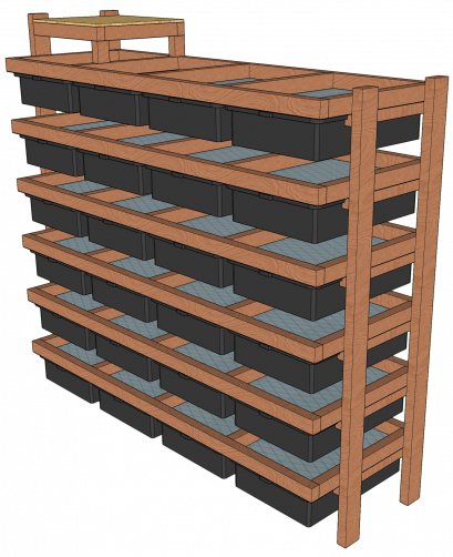 ชั้นเพาะหนูแรท 24 ช่อง
