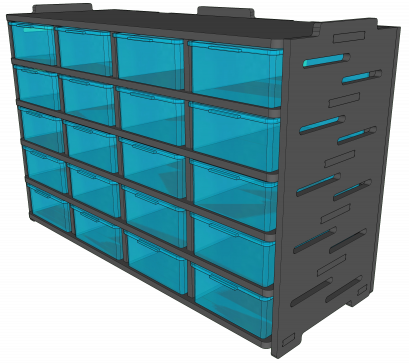 ชั้นเพาะงู 2ลิตร 20 ช่อง