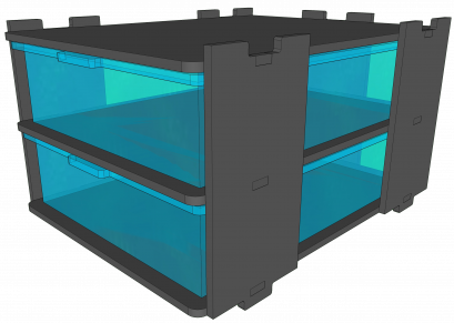 ชั้นเพาะงู 31.5ลิตร 2 ช่อง