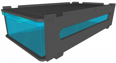 ชั้นเพาะงู 45ลิตรแบบเดี่ยว