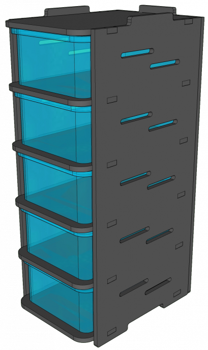 ชั้นเพาะงู 6ลิตร 5 ช่อง