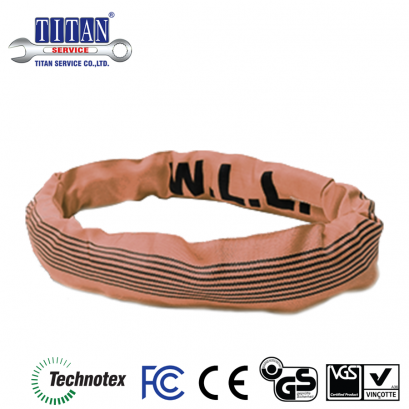 สลิงผ้าใบ ยกสินค้า ชนิดกลม น้ำหนักยก 6 ตัน ยาว 6 เมตร