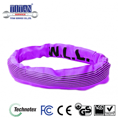 ผ้าใบ ยกสินค้า ชนิดกลม น้ำหนักยก 1 ตัน ยาว 3 เมตร