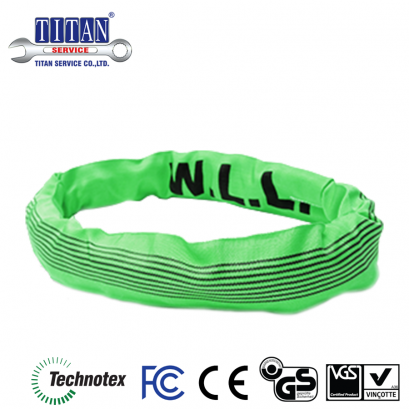 สลิงผ้าใบ ยกสินค้า ชนิดกลม น้ำหนักยก 2 ตัน ยาว 1 เมตร