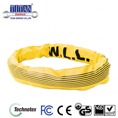 สลิงผ้าใบ ยกสินค้า ชนิดกลม น้ำหนักยก 3 ตัน ยาว 3 เมตร