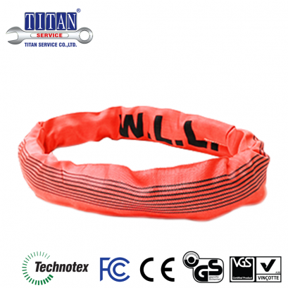 สลิงผ้าใบ ยกสินค้า ชนิดกลม น้ำหนักยก 5 ตัน ยาว 2 เมตร