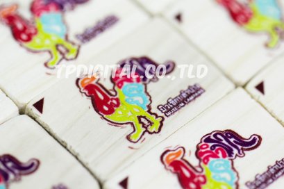 พิมพ์ลายบนไม้  สกรีนลายลงบนไม้ SOAK ลาย เกมพิมพ์ภาพประตูผา , มิวเซียมลำปาง