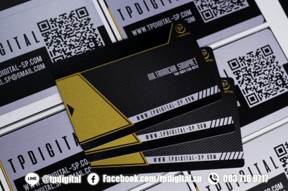 พิมพ์สกรีนนามบัตรอลูมิเนียม การ์ดนามบัตรโลหะ การ์ดนามบัตรสแตนเลส พิมพ์ลายลงบนนามบัตรอลูมิเนียมสีทอง และ สีเงิน