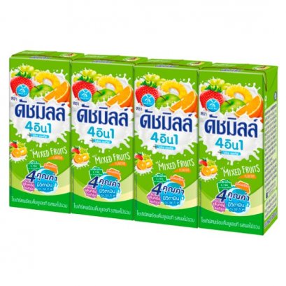 ดัชมิลล์ รสผลไม้รวม 180 มล. แพ็ค 4