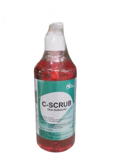 ซี สครับ สกิน แอนติเซปติก C-SCRUB 450 ml. (หัวปั้มSKIN ANTISEPTIC;MEDIC)